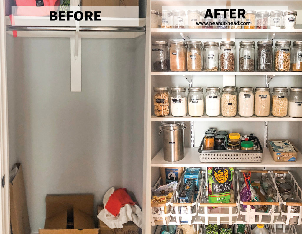 How I Converted my Closet into a Pantry