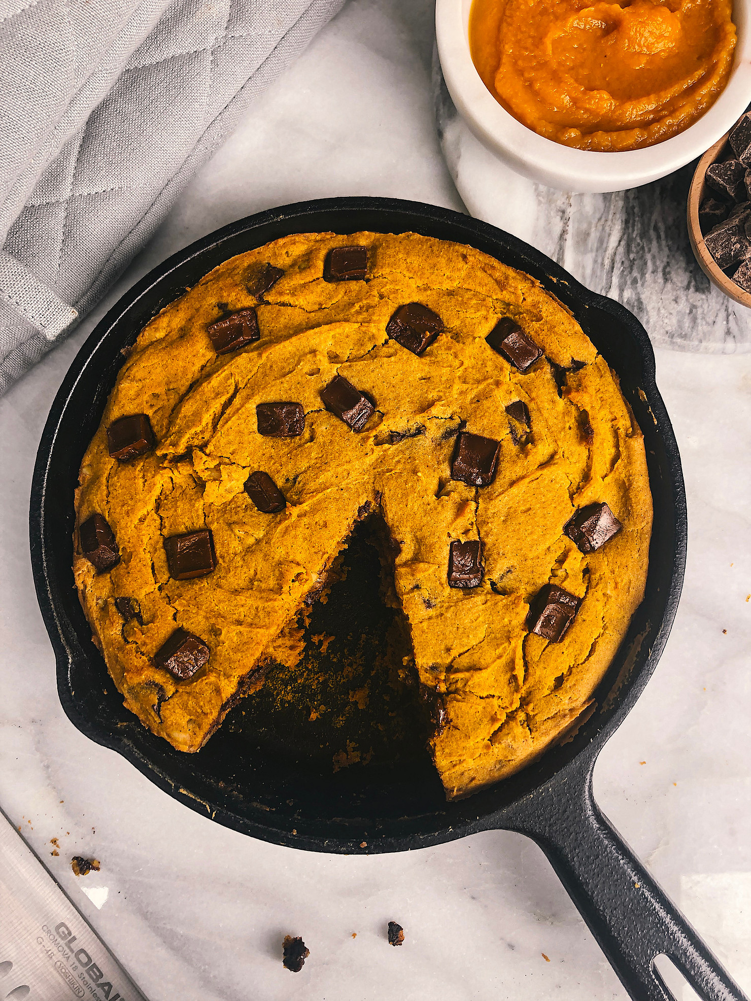 Pumpkin Spice Skillet Cake