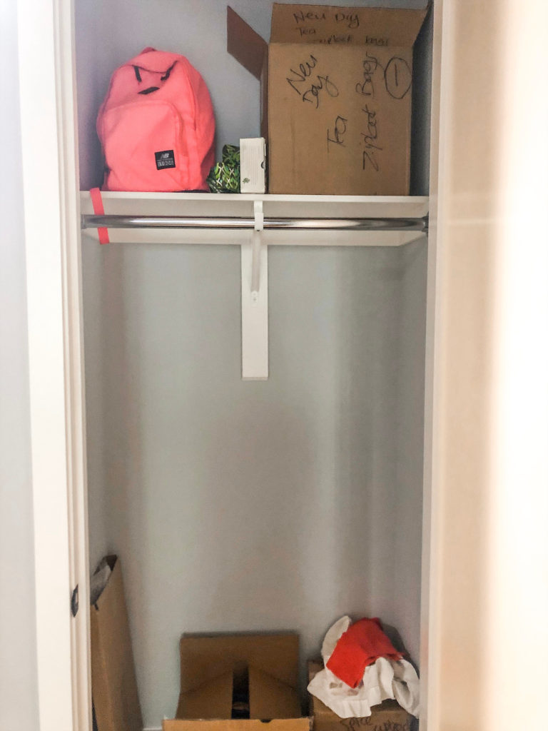 Converting a closet to pantry