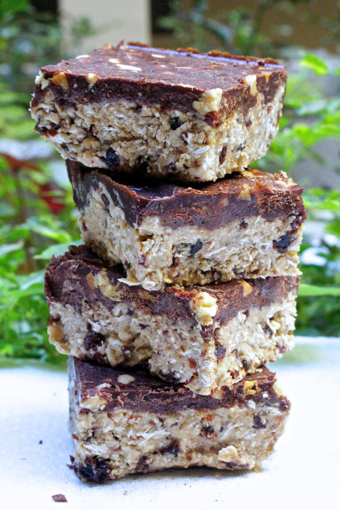 Peanut Head - No Bake Choc Peanut Butter Bars