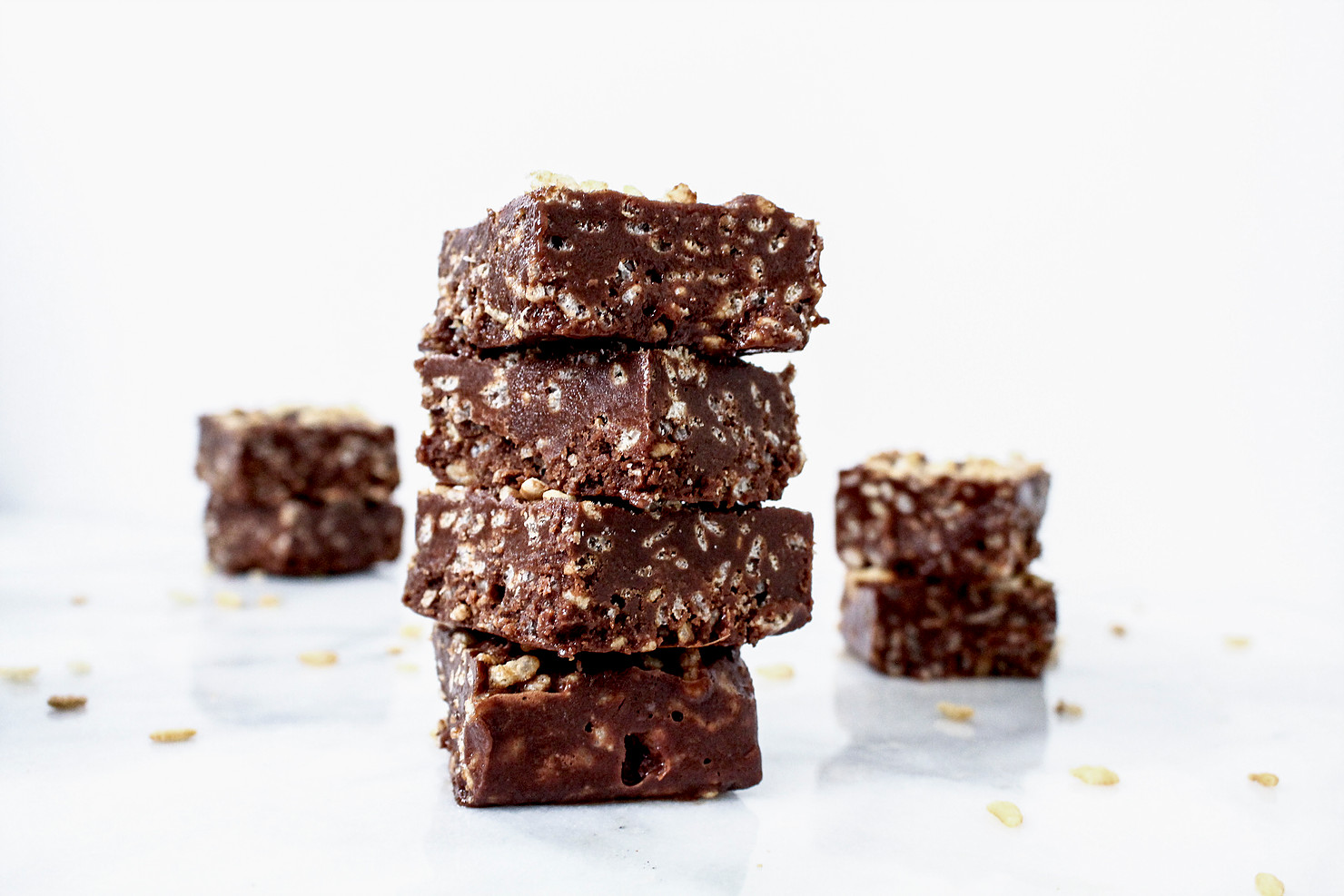 Healthy Fudge Rice Krispy Treats