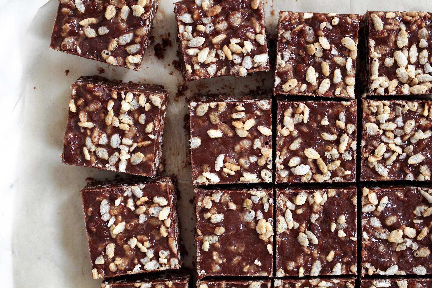 Healthy Fudge Rice Krispy Treats