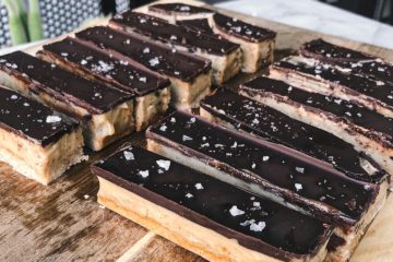 Healthy Tahini Twix Bars