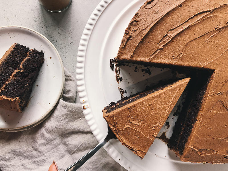 Vegan Chocolate Orange Fudge Cake