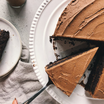 Vegan Chocolate Orange Fudge Cake