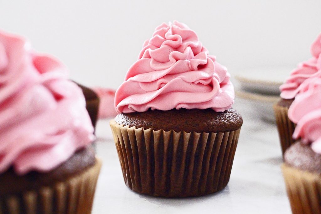 Pink Velvet Cupcakes