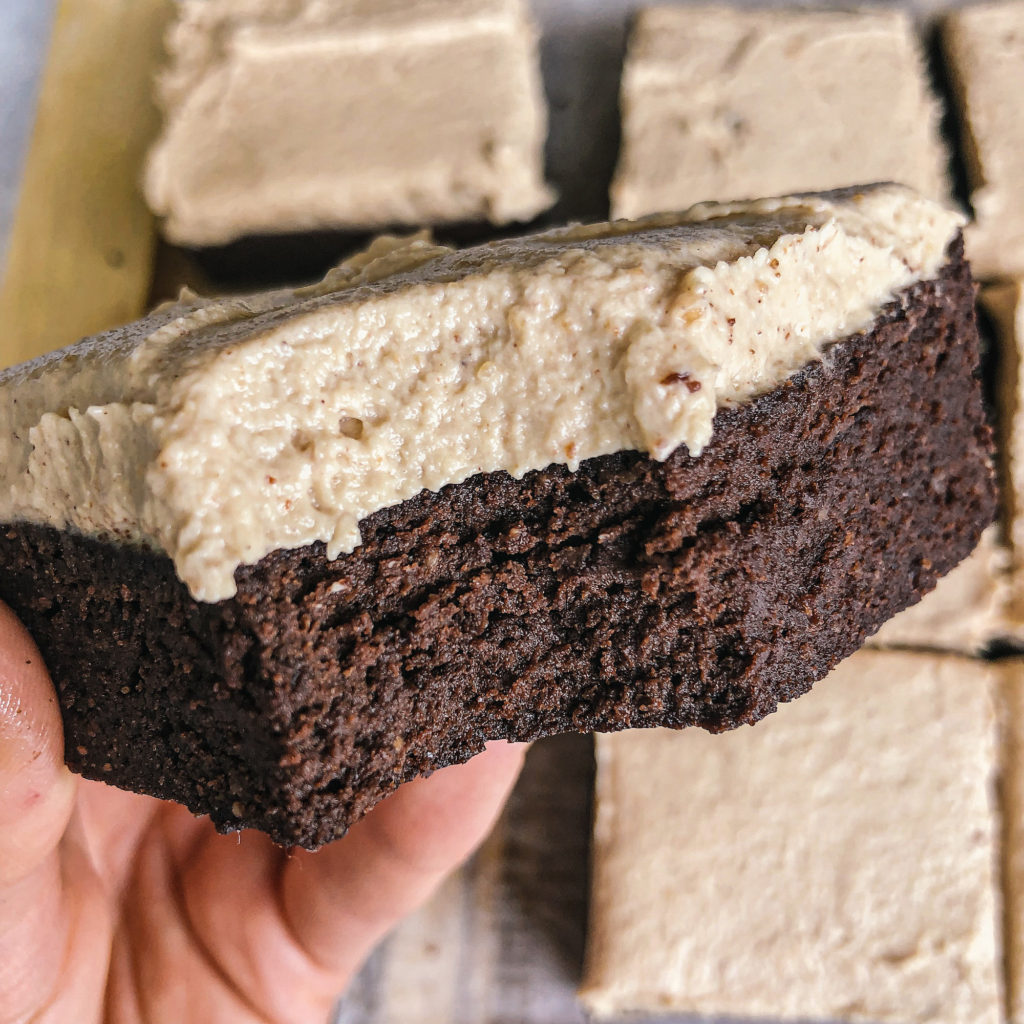 Sugar Free peanut butter frosted brownies