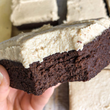 Sugar Free peanut butter frosted brownies