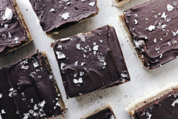 Salted Tahini Millionaire Bars